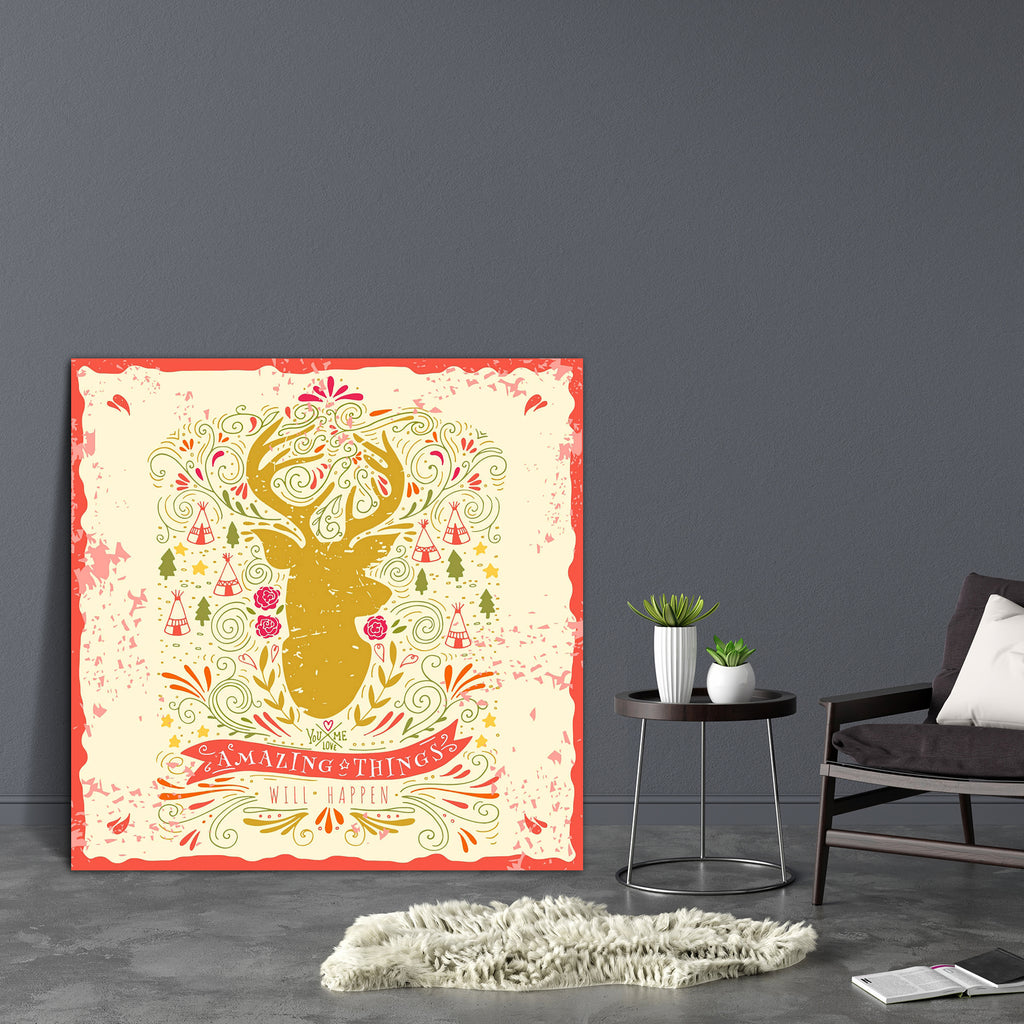 Reindeer D1 Canvas Painting Synthetic Frame-Paintings MDF Framing-AFF_FR-IC 5004863 IC 5004863, Ancient, Animals, Art and Paintings, Botanical, Calligraphy, Drawing, Fashion, Floral, Flowers, Hand Drawn, Hipster, Historical, Illustrations, Love, Medieval, Nature, Retro, Romance, Scenic, Signs, Signs and Symbols, Sketches, Symbols, Text, Typography, Vintage, Wedding, reindeer, d1, canvas, painting, synthetic, frame, animal, art, background, badge, banner, card, curl, decoration, deer, design, doodle, element