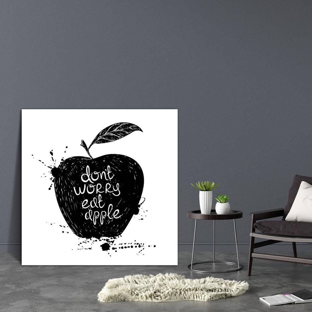 Black Apple Canvas Painting Synthetic Frame-Paintings MDF Framing-AFF_FR-IC 5004919 IC 5004919, Black, Black and White, Calligraphy, Cuisine, Food, Food and Beverage, Food and Drink, Fruit and Vegetable, Fruits, Hand Drawn, Health, Illustrations, Nature, Quotes, Scenic, Signs, Signs and Symbols, Splatter, Symbols, Text, Typography, White, apple, canvas, painting, synthetic, frame, background, blot, card, color, concept, creative, design, dessert, diet, eating, ecology, font, fresh, fruit, fun, grunge, hand,