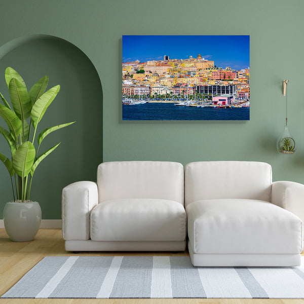 Coastal Skyline On Mediterranean Sea, Sardinia Italy Canvas Painting Synthetic Frame-Paintings MDF Framing-AFF_FR-IC 5004954 IC 5004954, Ancient, Architecture, Automobiles, Cities, City Views, Historical, Italian, Landmarks, Landscapes, Medieval, Places, Scenic, Skylines, Transportation, Travel, Vehicles, Vintage, coastal, skyline, on, mediterranean, sea, sardinia, italy, canvas, painting, for, bedroom, living, room, engineered, wood, frame, attraction, building, city, cityscape, coast, coastline, day, dest