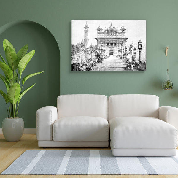 The Golden Temple Amristar India Canvas Painting Synthetic Frame-Paintings MDF Framing-AFF_FR-IC 5004990 IC 5004990, Ancient, Architecture, Drawing, Historical, Illustrations, Indian, Landmarks, Landscapes, Medieval, People, Places, Scenic, Victorian, Vintage, the, golden, temple, amristar, india, canvas, painting, for, bedroom, living, room, engineered, wood, frame, antique, engraving, eagle, illustration, landmark, landscape, monument, artzfolio, wall decor for living room, wall frames for living room, fr