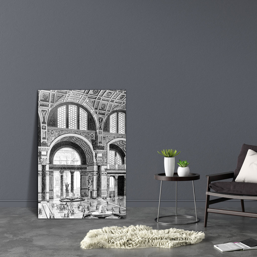 Baths Of Caracalla Rome Canvas Painting Synthetic Frame-Paintings MDF Framing-AFF_FR-IC 5005017 IC 5005017, Ancient, Architecture, Drawing, Historical, Illustrations, Italian, Landmarks, Landscapes, Medieval, Places, Scenic, Victorian, Vintage, baths, of, caracalla, rome, canvas, painting, synthetic, frame, antique, classical, engraving, illustration, interior, italy, landmark, landscape, monument, roman, artzfolio, wall decor for living room, wall frames for living room, frames for living room, wall art, c