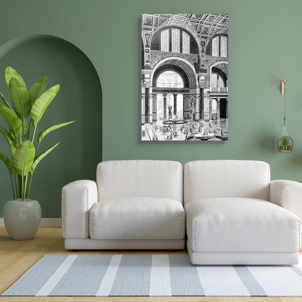 Baths Of Caracalla Rome Canvas Painting Synthetic Frame-Paintings MDF Framing-AFF_FR-IC 5005017 IC 5005017, Ancient, Architecture, Drawing, Historical, Illustrations, Italian, Landmarks, Landscapes, Medieval, Places, Scenic, Victorian, Vintage, baths, of, caracalla, rome, canvas, painting, for, bedroom, living, room, engineered, wood, frame, antique, classical, engraving, illustration, interior, italy, landmark, landscape, monument, roman, artzfolio, wall decor for living room, wall frames for living room, 