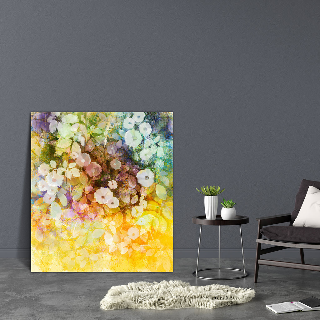 White Flowers & Leaves Canvas Painting Synthetic Frame-Paintings MDF Framing-AFF_FR-IC 5005119 IC 5005119, Abstract Expressionism, Abstracts, Ancient, Art and Paintings, Black and White, Botanical, Drawing, Floral, Flowers, Historical, Illustrations, Love, Medieval, Nature, Paintings, Retro, Romance, Scenic, Seasons, Semi Abstract, Signs, Signs and Symbols, Vintage, Watercolour, White, leaves, canvas, painting, synthetic, frame, abstract, art, artistic, artwork, backdrop, background, bloom, blossom, blur, b