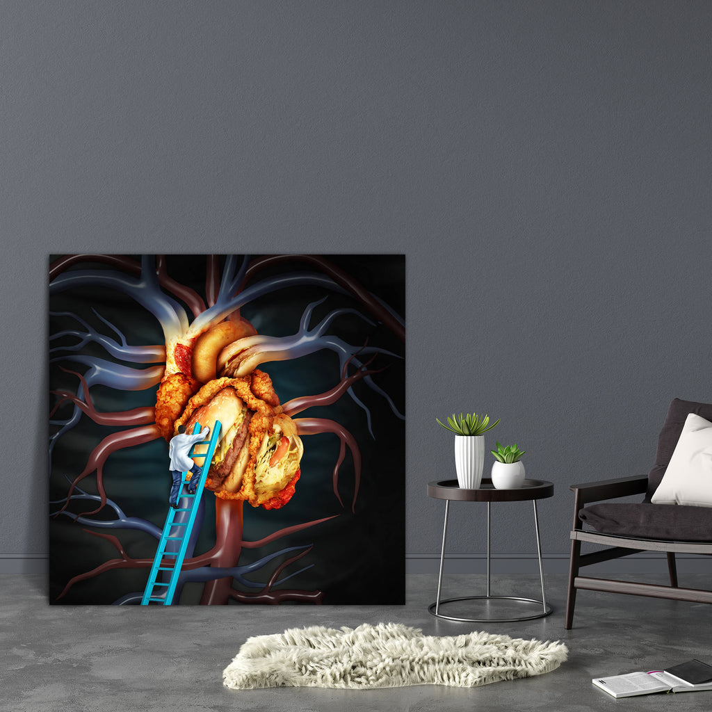 High Cholesterol Treatment Canvas Painting Synthetic Frame-Paintings MDF Framing-AFF_FR-IC 5005189 IC 5005189, Art and Paintings, Conceptual, Cuisine, Food, Food and Beverage, Food and Drink, Health, Hearts, Love, Signs and Symbols, Symbols, high, cholesterol, treatment, canvas, painting, synthetic, frame, cardiovascular, heart, surgery, accumulation, anatomical, anatomy, angioplasty, arterial, arteriosclerosis, artery, blood, body, cell, clean, clot, concepts, danger, disease, doctor, fast, fat, harness, h