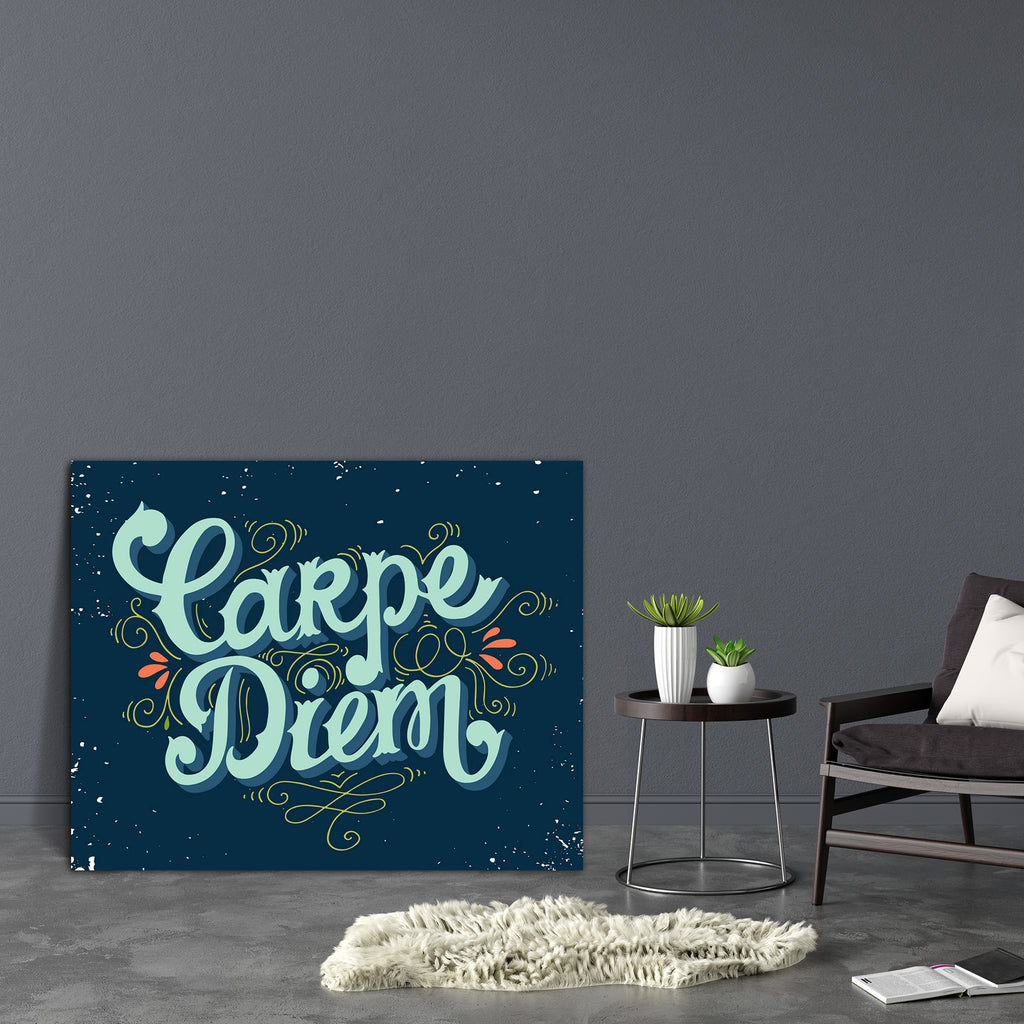 Carpe Diem D1 Canvas Painting Synthetic Frame-Paintings MDF Framing-AFF_FR-IC 5005221 IC 5005221, Ancient, Calligraphy, Digital, Digital Art, Graphic, Hand Drawn, Hipster, Historical, Illustrations, Inspirational, Medieval, Motivation, Motivational, Quotes, Retro, Signs, Signs and Symbols, Sketches, Symbols, Text, Typography, Vintage, carpe, diem, d1, canvas, painting, synthetic, frame, background, badge, banner, concept, curl, decoration, design, element, emblem, expression, font, greeting, card, grunge, h