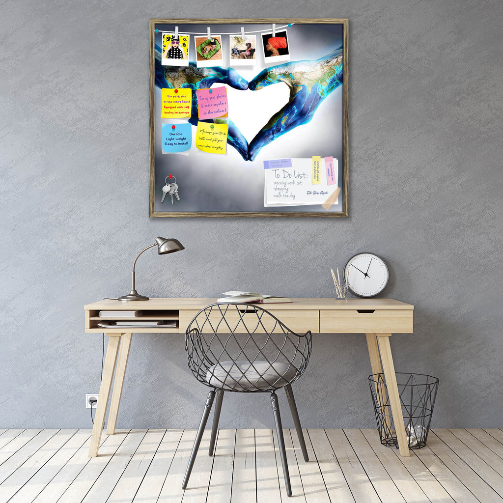 Hands Shaped Heart With World Map Bulletin Board Notice Pin Board Soft Board | Framed-Bulletin Boards Framed-BLB_FR-IC 5005256 IC 5005256, Art and Paintings, Astronomy, Cosmology, Countries, Culture, Ethnic, Hearts, Holidays, Love, Maps, Nature, Romance, Scenic, Signs, Signs and Symbols, Space, Symbols, Traditional, Tribal, World Culture, hands, shaped, heart, with, world, map, bulletin, board, notice, pin, soft, framed, earth, globe, day, ecology, respect, climate, change, environment, the, celebration, pl