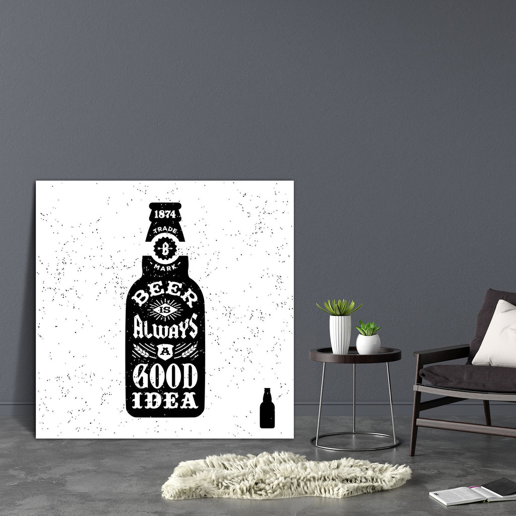 Beer Is Always A Good Idea Canvas Painting Synthetic Frame-Paintings MDF Framing-AFF_FR-IC 5005307 IC 5005307, Ancient, Arrows, Beverage, Calligraphy, Cuisine, Digital, Digital Art, Drawing, Food, Food and Beverage, Food and Drink, Graphic, Hipster, Historical, Illustrations, Medieval, Retro, Signs, Signs and Symbols, Symbols, Text, Typography, Vintage, beer, is, always, a, good, idea, canvas, painting, synthetic, frame, bottle, tattoo, antique, label, poster, alcohol, aphorism, arrow, authentic, badge, ban