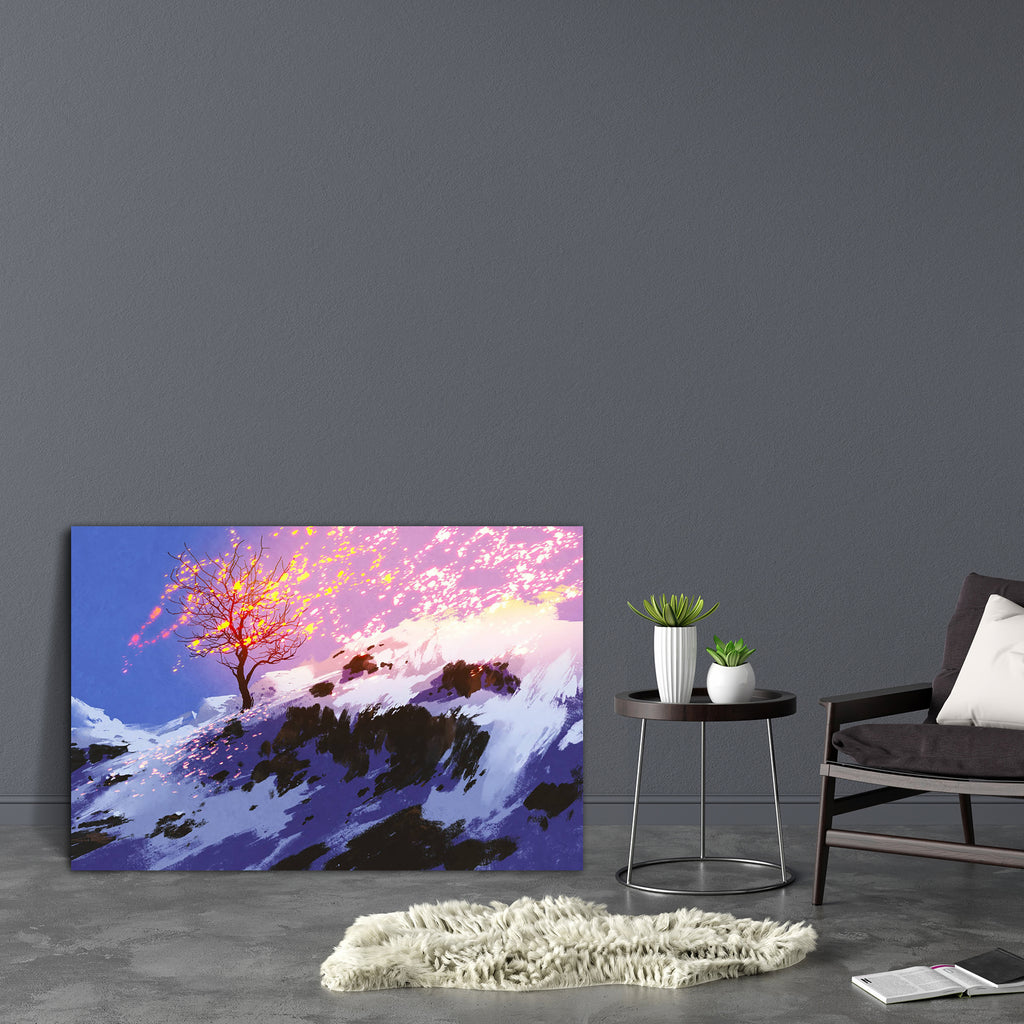 Bare Tree With Glowing Snow Canvas Painting Synthetic Frame-Paintings MDF Framing-AFF_FR-IC 5005342 IC 5005342, Art and Paintings, Digital, Digital Art, Fantasy, Graphic, Illustrations, Landscapes, Nature, Paintings, Scenic, Science Fiction, Seasons, Watercolour, bare, tree, with, glowing, snow, canvas, painting, synthetic, frame, art, landscape, watercolor, acrylic, artistic, artwork, background, beautiful, blue, cold, color, concept, dust, falling, fiction, frost, frozen, ice, illustration, light, magic, 