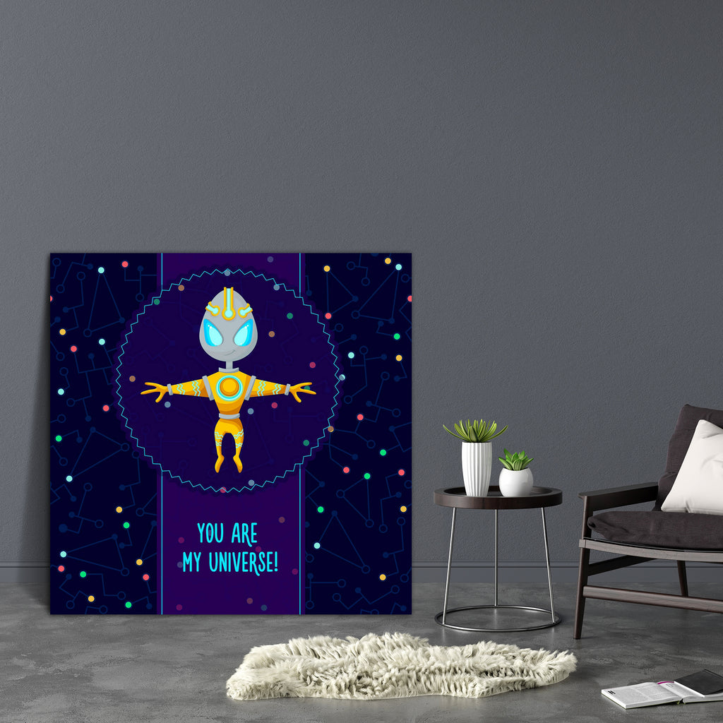 Alien In The Universe D2 Canvas Painting Synthetic Frame-Paintings MDF Framing-AFF_FR-IC 5005353 IC 5005353, Animated Cartoons, Astronomy, Automobiles, Caricature, Cartoons, Cosmology, Icons, Illustrations, Love, Romance, Science Fiction, Signs, Signs and Symbols, Space, Stars, Transportation, Travel, Vehicles, alien, in, the, universe, d2, canvas, painting, synthetic, frame, astronaut, background, cartoon, collection, concept, cosmic, cosmonaut, deep, design, earth, flat, flight, galaxy, icon, illustration