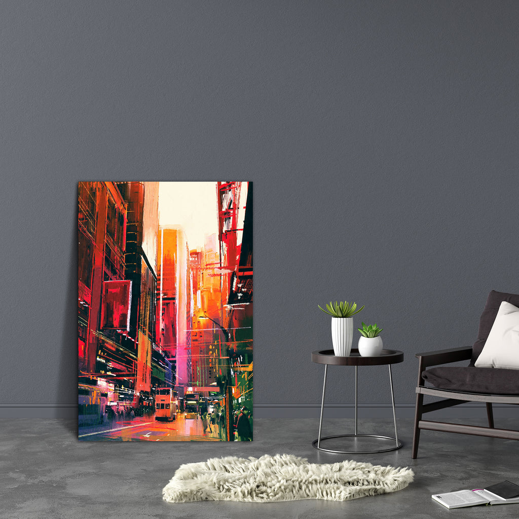 City Street With Office Buildings Canvas Painting Synthetic Frame-Paintings MDF Framing-AFF_FR-IC 5005424 IC 5005424, Architecture, Art and Paintings, Automobiles, Business, Cities, City Views, Illustrations, Landscapes, Modern Art, Paintings, People, Perspective, Scenic, Signs, Signs and Symbols, Skylines, Transportation, Travel, Urban, Vehicles, Watercolour, city, street, with, office, buildings, canvas, painting, synthetic, frame, landscape, watercolor, oil, modern, art, acrylic, artistic, artwork, beaut