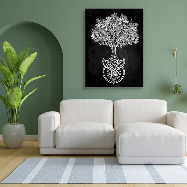 Romantic Tree Of Life D1 Canvas Painting Synthetic Frame-Paintings MDF Framing-AFF_FR-IC 5005482 IC 5005482, Culture, Drawing, Ethnic, Illustrations, Signs, Signs and Symbols, Symbols, Traditional, Tribal, World Culture, romantic, tree, of, life, d1, canvas, painting, for, bedroom, living, room, engineered, wood, frame, hand, drawn, beautiful, vector, illustration, isolated, design, mystic, symbol, your, use, artzfolio, wall decor for living room, wall frames for living room, frames for living room, wall ar