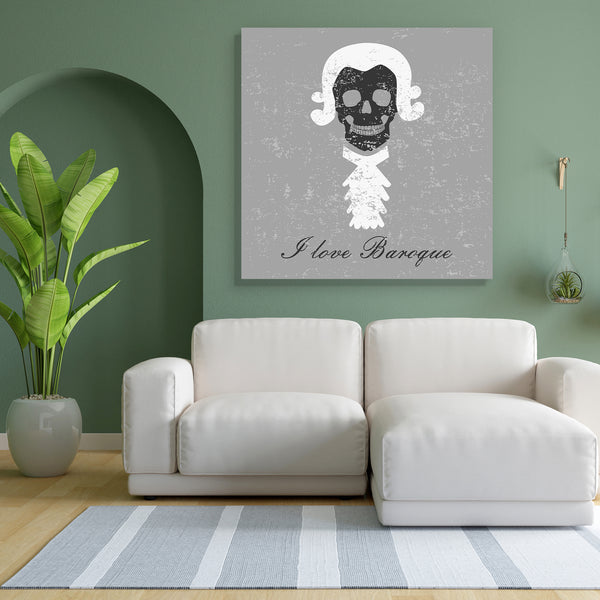 Baroque Skull Canvas Painting Synthetic Frame-Paintings MDF Framing-AFF_FR-IC 5005555 IC 5005555, Art and Paintings, Baroque, Comedy, Digital, Digital Art, Graphic, Humor, Humour, Illustrations, Music, Music and Dance, Music and Musical Instruments, Rococo, Signs, Signs and Symbols, skull, canvas, painting, for, bedroom, living, room, engineered, wood, frame, art, backdrop, background, banner, classical, clothing, composer, creation, design, dress, fun, gag, gray, grunge, illustration, image, jabot, joke, m