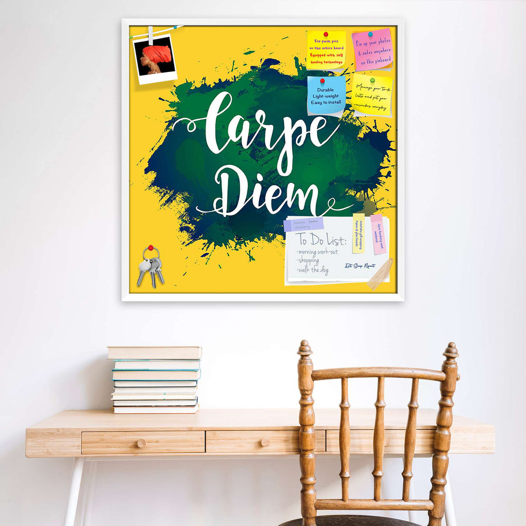 Carpe Diem Typography Bulletin Board Notice Pin Board Soft Board | Framed-Bulletin Boards Framed-BLB_FR-IC 5005655 IC 5005655, Art and Paintings, Calligraphy, Digital, Digital Art, Gouache, Graphic, Illustrations, Inspirational, Motivation, Motivational, Quotes, Signs, Signs and Symbols, Sketches, Text, Typography, Watercolour, carpe, diem, bulletin, board, notice, pin, soft, framed, acrylic, art, background, brush, calligraphic, capture, catch, concept, creative, day, design, drawn, grunge, hand, handwritt