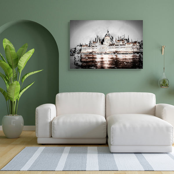 The Hungarian Parliament Building, Hungary D2 Canvas Painting Synthetic Frame-Paintings MDF Framing-AFF_FR-IC 5005687 IC 5005687, Ancient, Architecture, Automobiles, Cities, City Views, Culture, Ethnic, Gothic, Historical, Landmarks, Landscapes, Medieval, Modern Art, People, Places, Scenic, Skylines, Traditional, Transportation, Travel, Tribal, Vehicles, Vintage, World Culture, the, hungarian, parliament, building, hungary, d2, canvas, painting, for, bedroom, living, room, engineered, wood, frame, big, buda