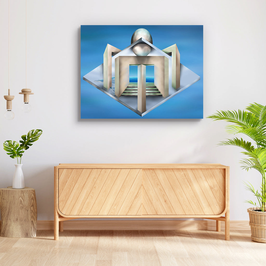 Art Deco Style Peel & Stick Vinyl Wall Sticker-Laminated Wall Stickers-ART_VN_UN-IC 5005704 IC 5005704, Architecture, Art and Paintings, Art Deco, Conceptual, Geometric, Geometric Abstraction, Illustrations, Paintings, Perspective, Surrealism, art, deco, style, peel, stick, vinyl, wall, sticker, escher, angles, angular, artwork, blue, construct, dali, distorted, dream, dreamscape, egg, illustration, imagination, impossible, inside, out, morph, original, painting, pillars, pool, puzzle, sea, shapes, square, 