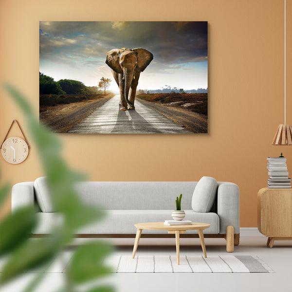 Elephant Walking on the Road Peel & Stick Vinyl Wall Sticker-Laminated Wall Stickers-ART_VN_UN-IC 5005725 IC 5005725, African, Animals, Landscapes, Nature, Scenic, Surrealism, Wildlife, elephant, walking, on, the, road, peel, stick, vinyl, wall, sticker, for, home, decoration, landscape, safari, elephants, animal, surreal, paisaje, powerful, paysage, asphalt, attraction, big, conservation, dangerous, dominant, ears, ecology, endangered, environment, front, great, herbivore, ivory, large, male, mammal, massi