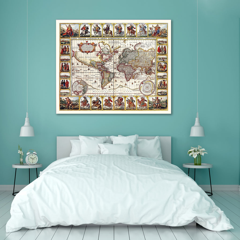 Antique Map, Nicolas Visscher, 1652 Peel & Stick Vinyl Wall Sticker-Laminated Wall Stickers-ART_VN_UN-IC 5005778 IC 5005778, African, American, Ancient, Asian, Countries, Historical, Illustrations, Maps, Medieval, Vintage, antique, map, nicolas, visscher, 1652, peel, stick, vinyl, wall, sticker, old, world, africa, america, asia, australia, background, color, continent, country, geo, geography, globe, hemisphere, illustration, island, navigation, polar, projection, state, artzfolio, wall sticker, wall stick