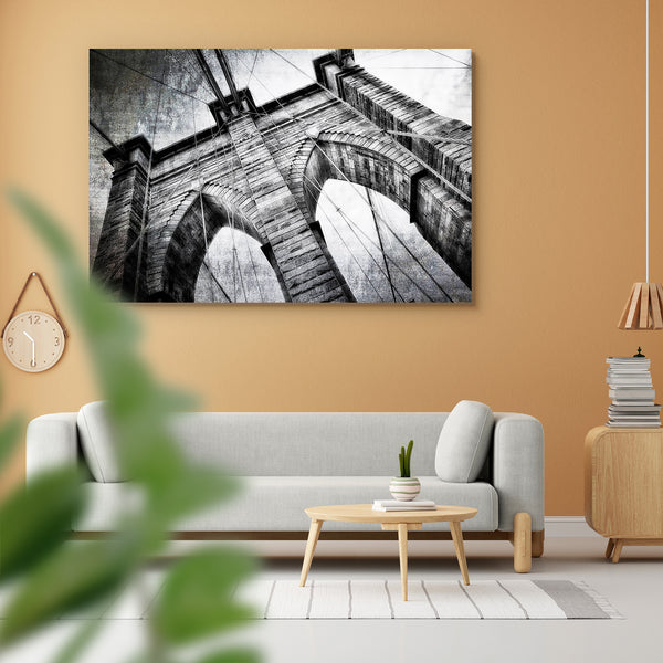 Brooklyn Bridge Detail View Vintage Black & White Peel & Stick Vinyl Wall Sticker-Laminated Wall Stickers-ART_VN_UN-IC 5005789 IC 5005789, American, Ancient, Architecture, Automobiles, Black, Black and White, Business, Cities, City Views, Culture, Ethnic, God Ram, Hinduism, Historical, Landmarks, Landscapes, Medieval, Modern Art, Panorama, Places, Scenic, Skylines, Traditional, Transportation, Travel, Tribal, Urban, Vehicles, Vintage, White, World Culture, brooklyn, bridge, detail, view, peel, stick, vinyl,