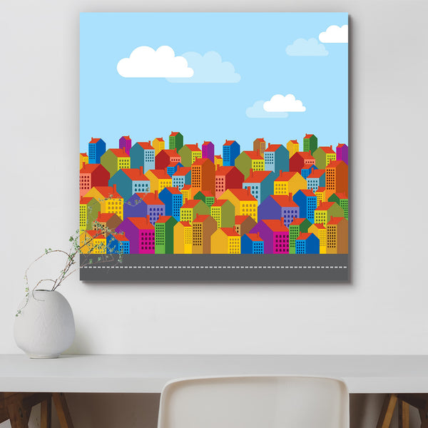 Colorful City Skyline D3 Peel & Stick Vinyl Wall Sticker-Laminated Wall Stickers-ART_VN_UN-IC 5006001 IC 5006001, Abstract Expressionism, Abstracts, Ancient, Animated Cartoons, Architecture, Automobiles, Business, Caricature, Cartoons, Cities, City Views, Culture, Education, Ethnic, God Ram, Hinduism, Historical, Illustrations, Landmarks, Landscapes, Medieval, Modern Art, Nature, Panorama, Places, Scenic, Schools, Semi Abstract, Skylines, Traditional, Transportation, Travel, Tribal, Universities, Urban, Veh