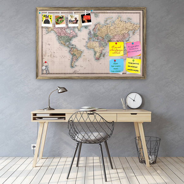 World Map on Mercators Projection Circa 1860 Bulletin Board Notice Pin Board Soft Board | Framed-Bulletin Boards Framed-BLB_FR-IC 5006019 IC 5006019, Ancient, Countries, Hand Drawn, Historical, Maps, Medieval, Retro, Vintage, world, map, on, mercators, projection, circa, 1860, bulletin, board, notice, pin, vision, soft, combo, with, thumb, push, pins, sticky, notes, antique, golden, frame, old, of, the, atlas, globe, adventure, authentic, background, brown, burnt, cartography, continents, creased, dirty, di