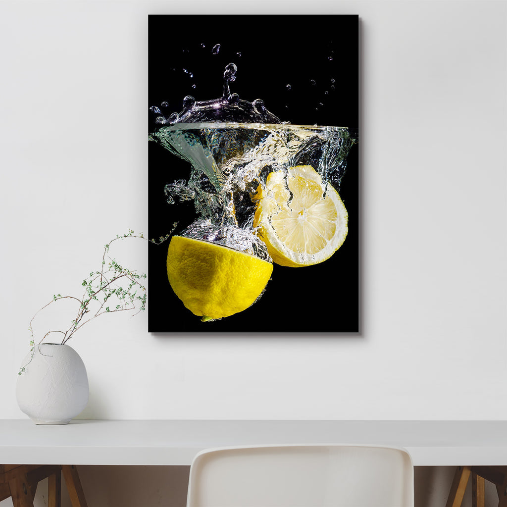 Halved Lemons Splash Into Water Peel & Stick Vinyl Wall Sticker-Laminated Wall Stickers-ART_VN_UN-IC 5006033 IC 5006033, Black, Black and White, Cuisine, Food, Food and Beverage, Food and Drink, Fruit and Vegetable, Fruits, Health, Nature, Scenic, Space, Splatter, halved, lemons, splash, into, water, peel, stick, vinyl, wall, sticker, background, biology, bubbles, citric, acid, citrus, fruit, cleanness, cook, copyspace, diet, drink, drop, fall, fresh, healthy, isolated, lemon, juice, lemonade, liquid, miner