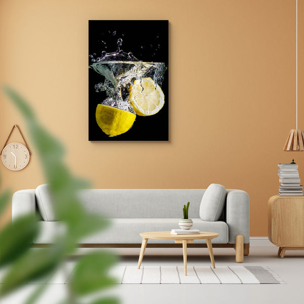 Halved Lemons Splash Into Water Peel & Stick Vinyl Wall Sticker-Laminated Wall Stickers-ART_VN_UN-IC 5006033 IC 5006033, Black, Black and White, Cuisine, Food, Food and Beverage, Food and Drink, Fruit and Vegetable, Fruits, Health, Nature, Scenic, Space, Splatter, halved, lemons, splash, into, water, peel, stick, vinyl, wall, sticker, for, home, decoration, background, biology, bubbles, citric, acid, citrus, fruit, cleanness, cook, copyspace, diet, drink, drop, fall, fresh, healthy, isolated, lemon, juice, 