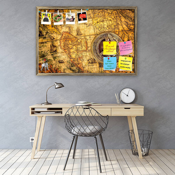 Ancient World Map 1565 Bulletin Board Notice Pin Board Soft Board | Framed-Bulletin Boards Framed-BLB_FR-IC 5006046 IC 5006046, Abstract Expressionism, Abstracts, Ancient, Art and Paintings, Business, Historical, Maps, Medieval, Nautical, Retro, Science Fiction, Semi Abstract, Signs, Signs and Symbols, Travel, Vintage, Metallic, world, map, 1565, bulletin, board, notice, pin, vision, soft, combo, with, thumb, push, pins, sticky, notes, antique, golden, frame, old, treasure, abstract, antiquity, art, backgro