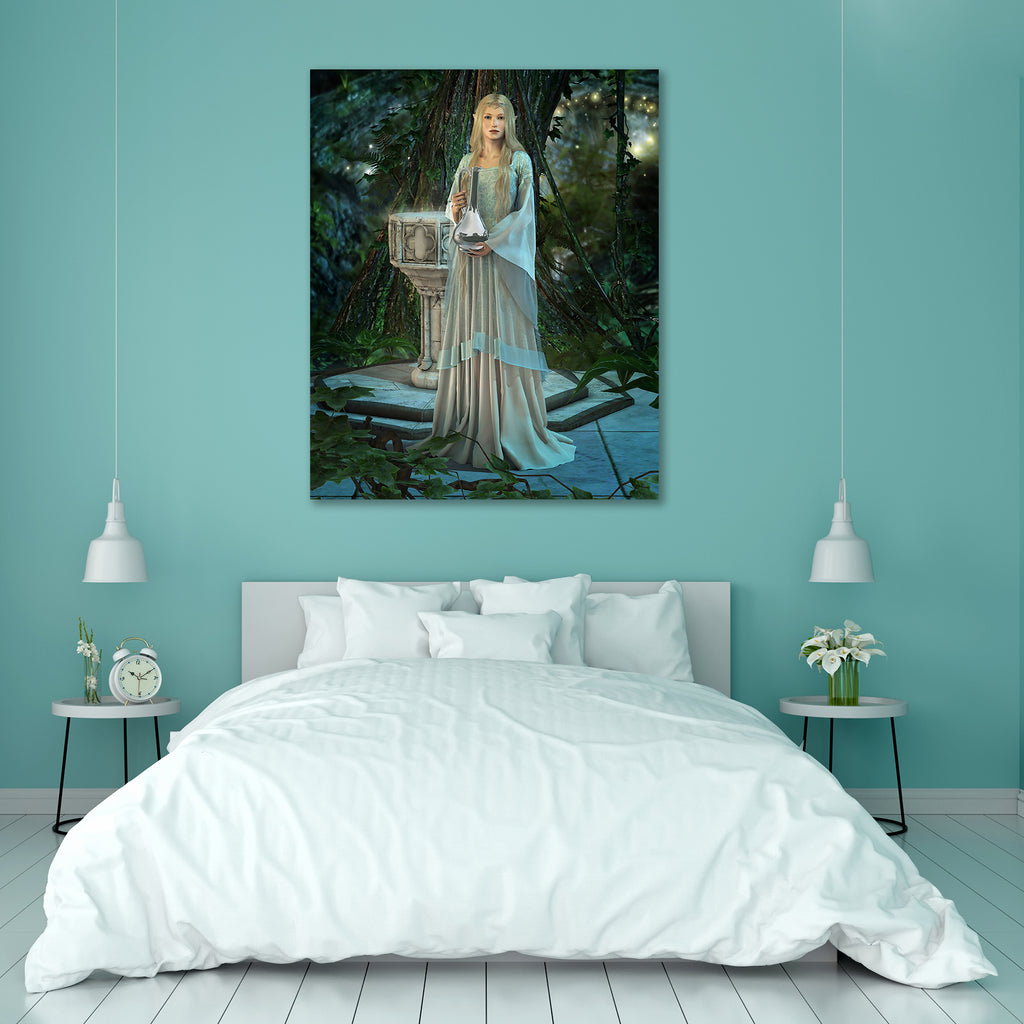 Elven Princess With A Silver Carafe Peel & Stick Vinyl Wall Sticker-Laminated Wall Stickers-ART_VN_UN-IC 5006051 IC 5006051, Ancient, Art and Paintings, Fantasy, Illustrations, Medieval, Vintage, Wooden, elven, princess, with, a, silver, carafe, peel, stick, vinyl, wall, sticker, fairy, sorceress, woman, art, blonde, decanter, dress, elf, enchanting, fairyland, fairytale, female, forest, garb, garden, girl, gleam, gown, hair, illustration, jar, light, magic, magical, magician, maid, middle, age, mirror, mis