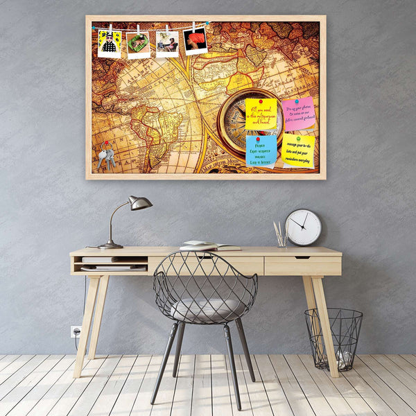 Ancient World Map D3 Bulletin Board Notice Pin Board Soft Board | Framed-Bulletin Boards Framed-BLB_FR-IC 5006097 IC 5006097, Abstract Expressionism, Abstracts, Ancient, Art and Paintings, Business, Historical, Maps, Medieval, Nautical, Retro, Science Fiction, Semi Abstract, Signs, Signs and Symbols, Travel, Vintage, Metallic, world, map, d3, bulletin, board, notice, pin, vision, soft, combo, with, thumb, push, pins, sticky, notes, natural, brown, frame, geography, antique, antiquity, abstract, art, backgro