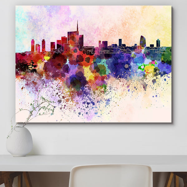 Milan, metropolis in Italy, Skyline Peel & Stick Vinyl Wall Sticker-Laminated Wall Stickers-ART_VN_UN-IC 5006228 IC 5006228, Abstract Expressionism, Abstracts, Ancient, Architecture, Art and Paintings, Cities, City Views, Historical, Illustrations, Italian, Landmarks, Medieval, Panorama, Places, Semi Abstract, Skylines, Splatter, Vintage, Watercolour, milan, metropolis, in, italy, skyline, peel, stick, vinyl, wall, sticker, for, home, decoration, abstract, art, bright, cityscape, color, colorful, creativity