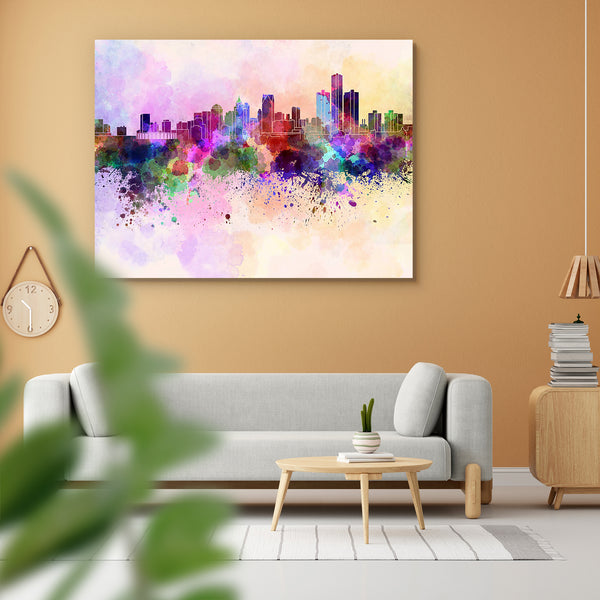 Skyline of Detroit, City in Michigan, USA Peel & Stick Vinyl Wall Sticker-Laminated Wall Stickers-ART_VN_UN-IC 5006261 IC 5006261, Abstract Expressionism, Abstracts, American, Ancient, Architecture, Art and Paintings, Cities, City Views, Historical, Illustrations, Landmarks, Medieval, Panorama, Places, Semi Abstract, Skylines, Splatter, Vintage, Watercolour, skyline, of, detroit, city, in, michigan, usa, peel, stick, vinyl, wall, sticker, for, home, decoration, abstract, art, background, bright, cityscape, 