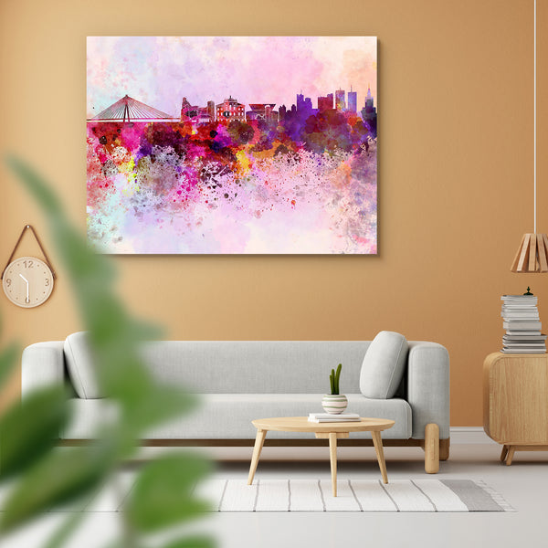 Warsaw, capital of Poland, Skyline Peel & Stick Vinyl Wall Sticker-Laminated Wall Stickers-ART_VN_UN-IC 5006262 IC 5006262, Abstract Expressionism, Abstracts, Ancient, Architecture, Art and Paintings, Cities, City Views, Historical, Illustrations, Landmarks, Medieval, Panorama, Places, Semi Abstract, Skylines, Splatter, Vintage, Watercolour, warsaw, capital, of, poland, skyline, peel, stick, vinyl, wall, sticker, for, home, decoration, abstract, art, background, bright, cityscape, color, colorful, creativit