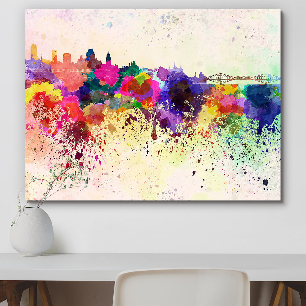 Quebec, eastern Canada, Skyline Peel & Stick Vinyl Wall Sticker-Laminated Wall Stickers-ART_VN_UN-IC 5006281 IC 5006281, Abstract Expressionism, Abstracts, American, Ancient, Architecture, Art and Paintings, Cities, City Views, Historical, Illustrations, Landmarks, Medieval, Panorama, Places, Semi Abstract, Skylines, Splatter, Vintage, Watercolour, quebec, eastern, canada, skyline, peel, stick, vinyl, wall, sticker, abstract, art, background, bright, cityscape, color, colorful, creativity, grunge, illustrat