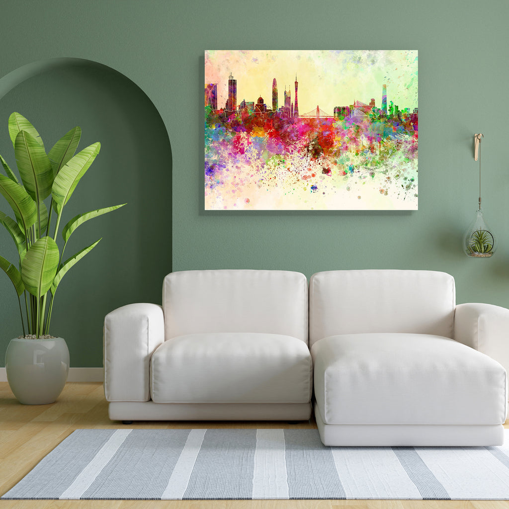 Guangzhou, China, Skyline Peel & Stick Vinyl Wall Sticker-Laminated Wall Stickers-ART_VN_UN-IC 5006282 IC 5006282, Abstract Expressionism, Abstracts, Ancient, Architecture, Art and Paintings, Asian, Chinese, Cities, City Views, Historical, Illustrations, Landmarks, Medieval, Panorama, Places, Semi Abstract, Skylines, Splatter, Vintage, Watercolour, guangzhou, china, skyline, peel, stick, vinyl, wall, sticker, abstract, art, asia, background, bright, cityscape, color, colorful, creativity, grunge, illustrati