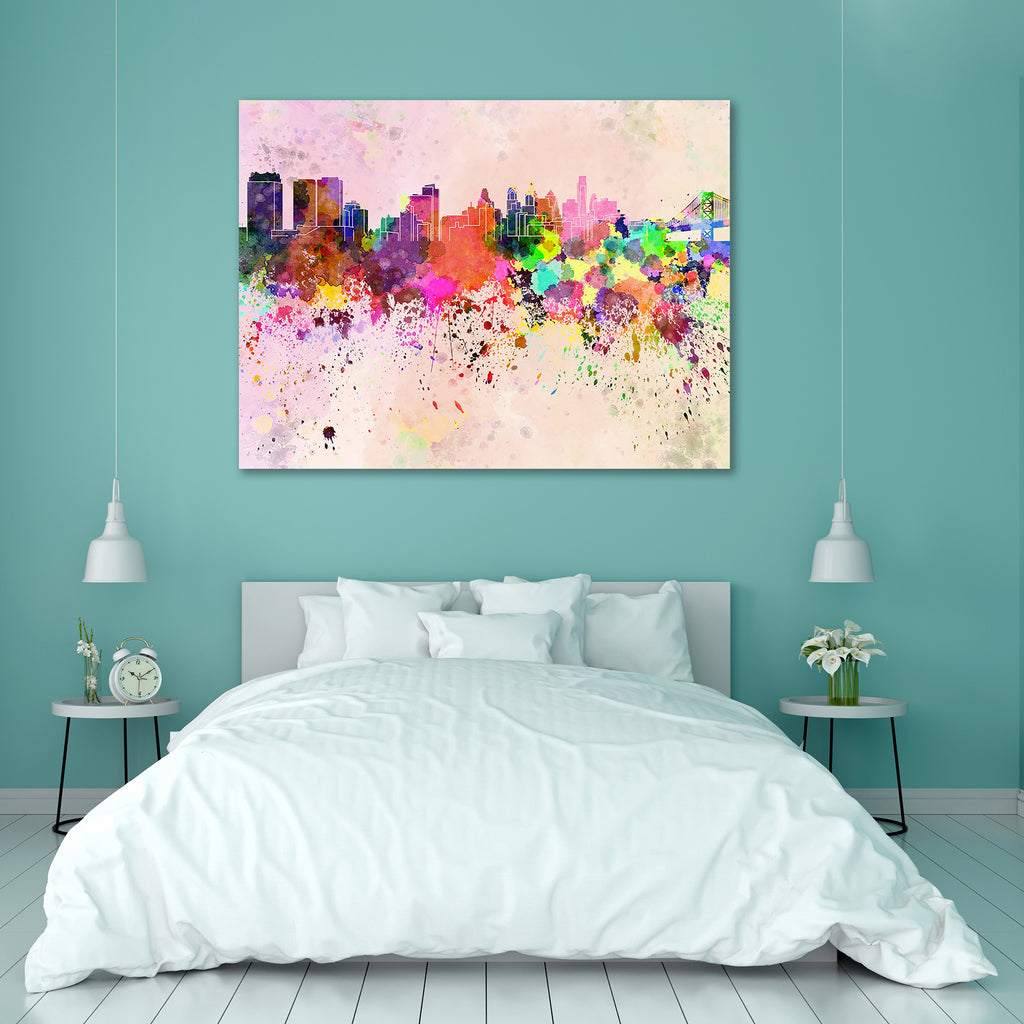 Philadelphia Skyline, city in Pennsylvania, USA Peel & Stick Vinyl Wall Sticker-Laminated Wall Stickers-ART_VN_UN-IC 5006283 IC 5006283, Abstract Expressionism, Abstracts, American, Ancient, Architecture, Art and Paintings, Cities, City Views, Historical, Illustrations, Landmarks, Medieval, Panorama, Places, Semi Abstract, Skylines, Splatter, Vintage, Watercolour, philadelphia, skyline, city, in, pennsylvania, usa, peel, stick, vinyl, wall, sticker, abstract, art, background, bright, cityscape, color, color