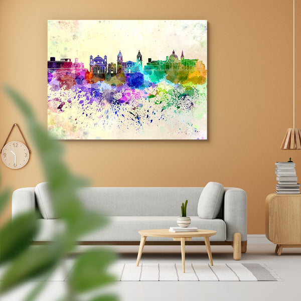 Valletta Skyline, Capital City of Malta Peel & Stick Vinyl Wall Sticker-Laminated Wall Stickers-ART_VN_UN-IC 5006284 IC 5006284, Abstract Expressionism, Abstracts, Ancient, Architecture, Art and Paintings, Cities, City Views, Historical, Illustrations, Landmarks, Medieval, Panorama, Places, Semi Abstract, Skylines, Splatter, Vintage, Watercolour, valletta, skyline, capital, city, of, malta, peel, stick, vinyl, wall, sticker, for, home, decoration, abstract, art, background, bright, cityscape, color, colorfu