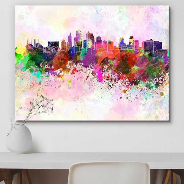 Skyline of Kansas City, Missouri, USA Peel & Stick Vinyl Wall Sticker-Laminated Wall Stickers-ART_VN_UN-IC 5006288 IC 5006288, Abstract Expressionism, Abstracts, American, Ancient, Architecture, Art and Paintings, Cities, City Views, Historical, Illustrations, Landmarks, Medieval, Panorama, Places, Semi Abstract, Skylines, Splatter, Vintage, Watercolour, skyline, of, kansas, city, missouri, usa, peel, stick, vinyl, wall, sticker, for, home, decoration, abstract, art, background, bright, cityscape, color, co