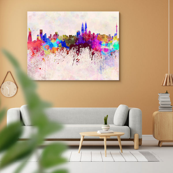 Kuala Lumpur Skyline, Capital City of Malaysia Peel & Stick Vinyl Wall Sticker-Laminated Wall Stickers-ART_VN_UN-IC 5006309 IC 5006309, Abstract Expressionism, Abstracts, Ancient, Architecture, Art and Paintings, Asian, Cities, City Views, Historical, Illustrations, Landmarks, Medieval, Panorama, Places, Semi Abstract, Skylines, Splatter, Vintage, Watercolour, kuala, lumpur, skyline, capital, city, of, malaysia, peel, stick, vinyl, wall, sticker, for, home, decoration, abstract, art, asia, background, brigh