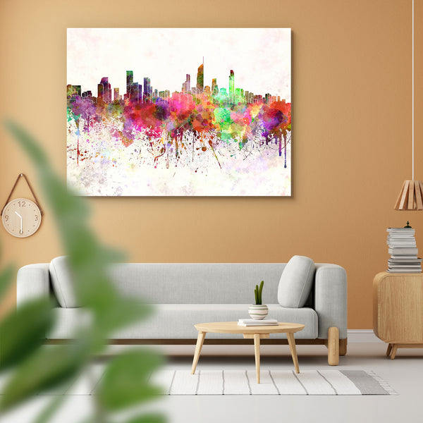 Gold Coast, Australia, Skyline in Watercolor Peel & Stick Vinyl Wall Sticker-Laminated Wall Stickers-ART_VN_UN-IC 5006310 IC 5006310, Abstract Expressionism, Abstracts, Ancient, Architecture, Art and Paintings, Cities, City Views, Historical, Illustrations, Landmarks, Medieval, Panorama, Places, Semi Abstract, Skylines, Splatter, Vintage, Watercolour, gold, coast, australia, skyline, in, watercolor, peel, stick, vinyl, wall, sticker, for, home, decoration, abstract, art, background, bright, cityscape, color