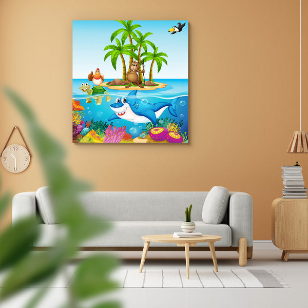 Lives In The Ocean Peel & Stick Vinyl Wall Sticker-Laminated Wall Stickers-ART_VN_UN-IC 5006387 IC 5006387, Animals, Animated Cartoons, Art and Paintings, Birds, Caricature, Cartoons, Digital, Digital Art, Drawing, Graphic, Holidays, Illustrations, Landscapes, Nature, Scenic, lives, in, the, ocean, peel, stick, vinyl, wall, sticker, for, home, decoration, cartoon, shark, animal, beach, bird, breeze, chicken, chipmunk, clipart, coral, environment, fish, fresh, illustration, island, landscape, living, outdoor