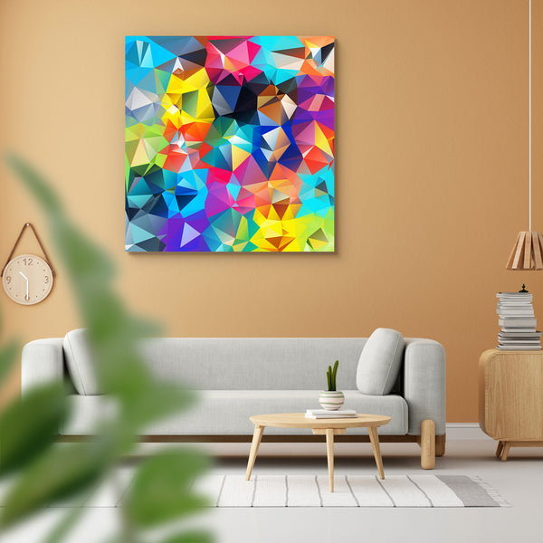 Abstract Multicolored Triangles Peel & Stick Vinyl Wall Sticker-Laminated Wall Stickers-ART_VN_UN-IC 5006553 IC 5006553, Abstract Expressionism, Abstracts, Ancient, Art and Paintings, Black and White, Decorative, Diamond, Digital, Digital Art, Geometric, Geometric Abstraction, Graphic, Historical, Illustrations, Medieval, Modern Art, Patterns, Retro, Semi Abstract, Signs, Signs and Symbols, Space, Triangles, Vintage, White, abstract, multicolored, peel, stick, vinyl, wall, sticker, for, home, decoration, ar