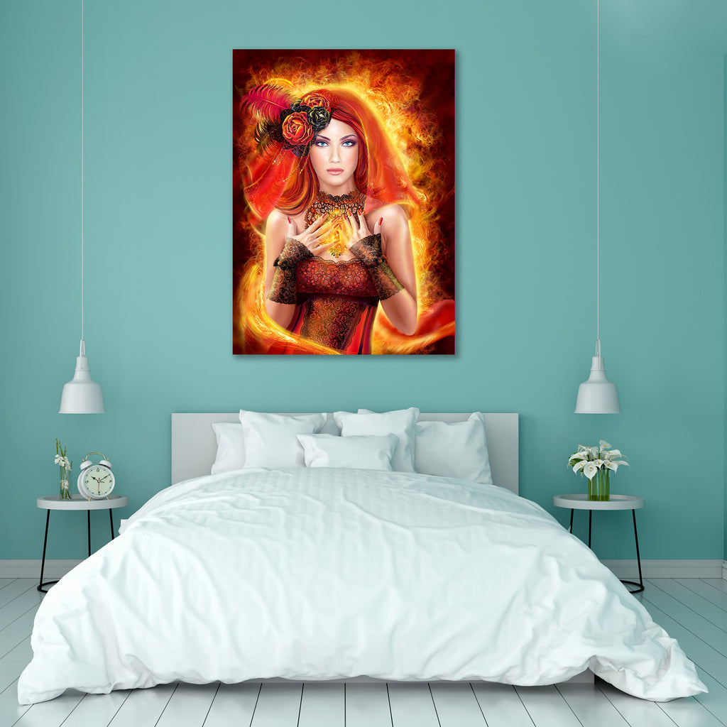 Woman Red Fairy Fiery Fire Peel & Stick Vinyl Wall Sticker-Laminated Wall Stickers-ART_VN_UN-IC 5006863 IC 5006863, Fantasy, woman, red, fairy, fiery, fire, peel, stick, vinyl, wall, sticker, magic, fire., beautiful, necklace., artzfolio, wall sticker, wall stickers, wallpaper sticker, wall stickers for bedroom, wall decoration items for bedroom, wall decor for bedroom, wall stickers for hall, wall stickers for living room, vinyl stickers for wall, vinyl stickers for furniture, wall decal, wall stickers for