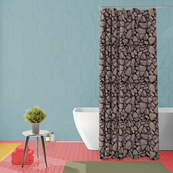 Abstract Art D36 Washable Waterproof Shower Curtain-Shower Curtains-CUR_SH_EL-IC 5007215 IC 5007215, Architecture, Art and Paintings, Digital, Digital Art, Graphic, Illustrations, Marble and Stone, Nature, Paintings, Patterns, Scenic, Signs, Signs and Symbols, abstract, art, d36, washable, waterproof, polyester, shower, curtain, eyelets, texture, stone, wall, rock, seamless, ashlar, asphalt, backdrop, background, brown, cobblestone, design, illustration, mason, material, old, painting, pattern, pebble, rubb