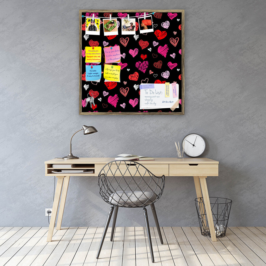 Love Heart Bulletin Board Notice Pin Board Soft Board | Framed-Bulletin Boards Framed-BLB_FR-IC 5007262 IC 5007262, Abstract Expressionism, Abstracts, Ancient, Art and Paintings, Black, Black and White, Culture, Ethnic, Hand Drawn, Hearts, Historical, Holidays, Icons, Illustrations, Love, Medieval, Modern Art, Patterns, Retro, Romance, Semi Abstract, Signs, Signs and Symbols, Sketches, Symbols, Traditional, Tribal, Vintage, Wedding, World Culture, heart, bulletin, board, notice, pin, soft, framed, pattern, 