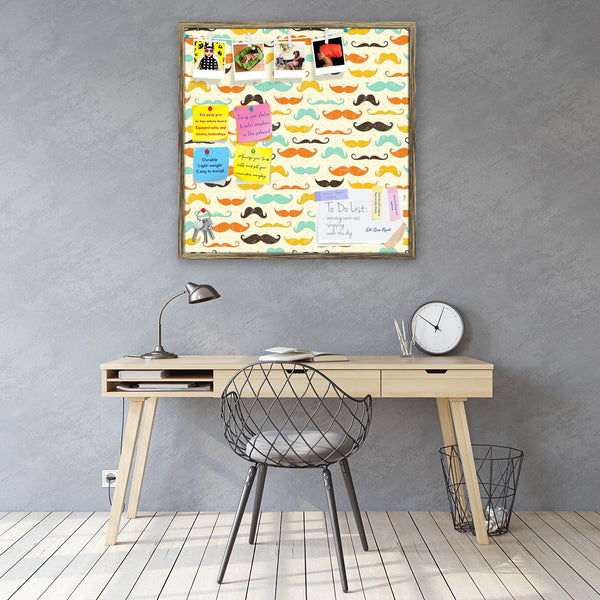 Vintage Mustache D2 Bulletin Board Notice Pin Board Soft Board | Framed-Bulletin Boards Framed-BLB_FR-IC 5007336 IC 5007336, Abstract Expressionism, Abstracts, Ancient, Animated Cartoons, Art and Paintings, Calligraphy, Caricature, Cartoons, Drawing, Fashion, Historical, Illustrations, Medieval, Patterns, Retro, Semi Abstract, Signs, Signs and Symbols, Symbols, Text, Vintage, mustache, d2, bulletin, board, notice, pin, vision, soft, combo, with, thumb, push, pins, sticky, notes, antique, golden, frame, grun