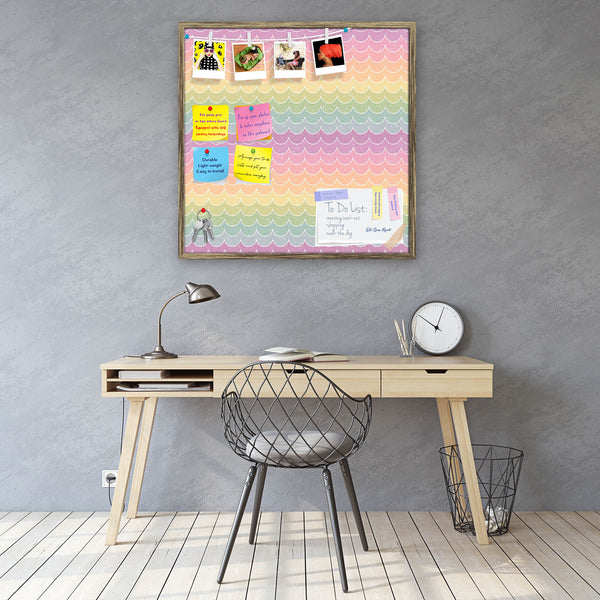 Wavey Bulletin Board Notice Pin Board Soft Board | Framed-Bulletin Boards Framed-BLB_FR-IC 5007451 IC 5007451, Abstract Expressionism, Abstracts, Ancient, Books, Decorative, Digital, Digital Art, Fashion, Geometric, Geometric Abstraction, Graphic, Historical, Medieval, Modern Art, Patterns, Retro, Semi Abstract, Stripes, Vintage, wavey, bulletin, board, notice, pin, vision, soft, combo, with, thumb, push, pins, sticky, notes, antique, golden, frame, seamless, wallpaper, pink, pastel, abstract, aqua, backdro