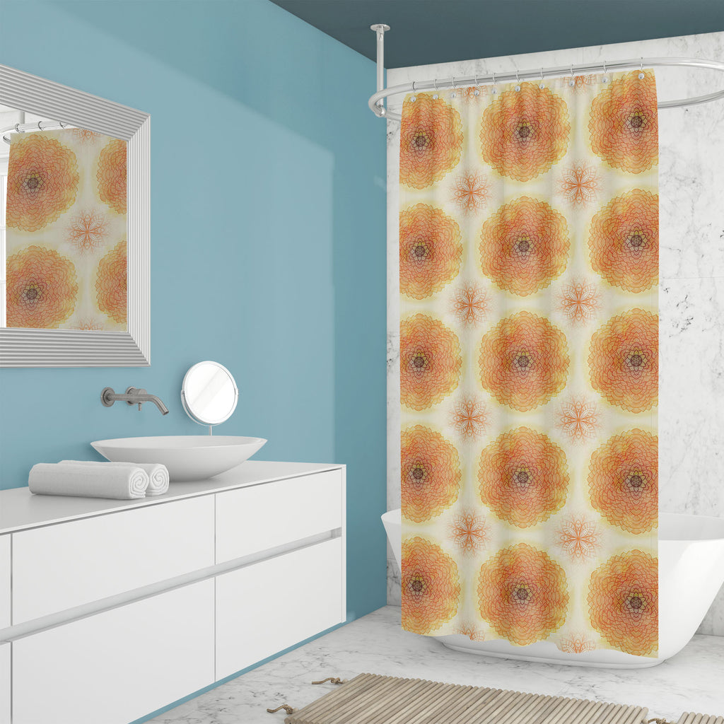 Ethnic Ornament D2 Washable Waterproof Shower Curtain-Shower Curtains-CUR_SH_EL-IC 5007504 IC 5007504, Abstract Expressionism, Abstracts, Allah, Arabic, Art and Paintings, Asian, Botanical, Circle, Cities, City Views, Culture, Drawing, Ethnic, Floral, Flowers, Geometric, Geometric Abstraction, Hinduism, Illustrations, Indian, Islam, Mandala, Nature, Paintings, Patterns, Retro, Semi Abstract, Signs, Signs and Symbols, Symbols, Traditional, Tribal, World Culture, ornament, d2, washable, waterproof, shower, cu