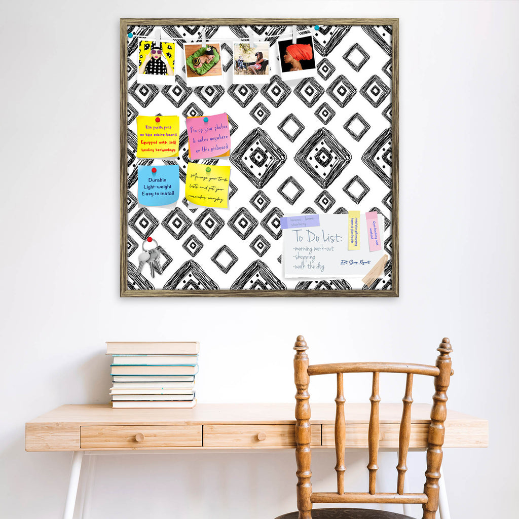 Geometric Art D1 Bulletin Board Notice Pin Board Soft Board | Framed-Bulletin Boards Framed-BLB_FR-IC 5007517 IC 5007517, Abstract Expressionism, Abstracts, Art and Paintings, Automobiles, Aztec, Black and White, Botanical, Culture, Digital, Digital Art, Ethnic, Fashion, Floral, Flowers, Geometric, Geometric Abstraction, Graphic, Hipster, Illustrations, Mexican, Modern Art, Nature, Patterns, Retro, Scenic, Semi Abstract, Signs, Signs and Symbols, Stripes, Traditional, Transportation, Travel, Tribal, Urban, 