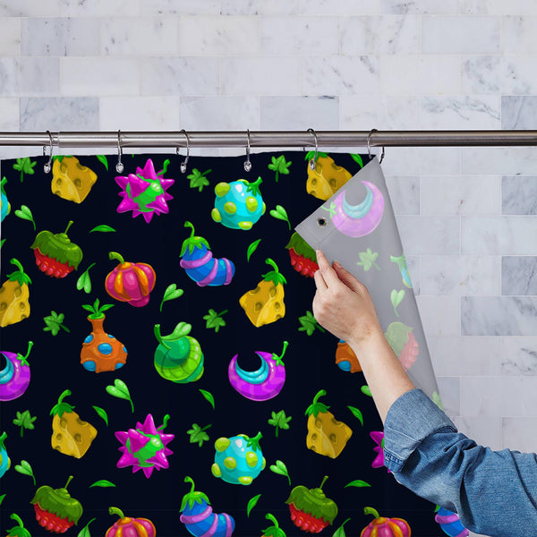 Funny Fruits Washable Waterproof Shower Curtain-Shower Curtains-CUR_SH_EL-IC 5007672 IC 5007672, Animated Cartoons, Art and Paintings, Caricature, Cartoons, Comics, Fantasy, Fruit and Vegetable, Fruits, Illustrations, Patterns, Signs, Signs and Symbols, Sports, Surrealism, Tropical, Vegetables, funny, washable, waterproof, polyester, shower, curtain, eyelets, app, application, art, background, berries, bizarre, bright, cartoon, collection, color, colorful, comic, cool, design, elements, endless, fantastic, 