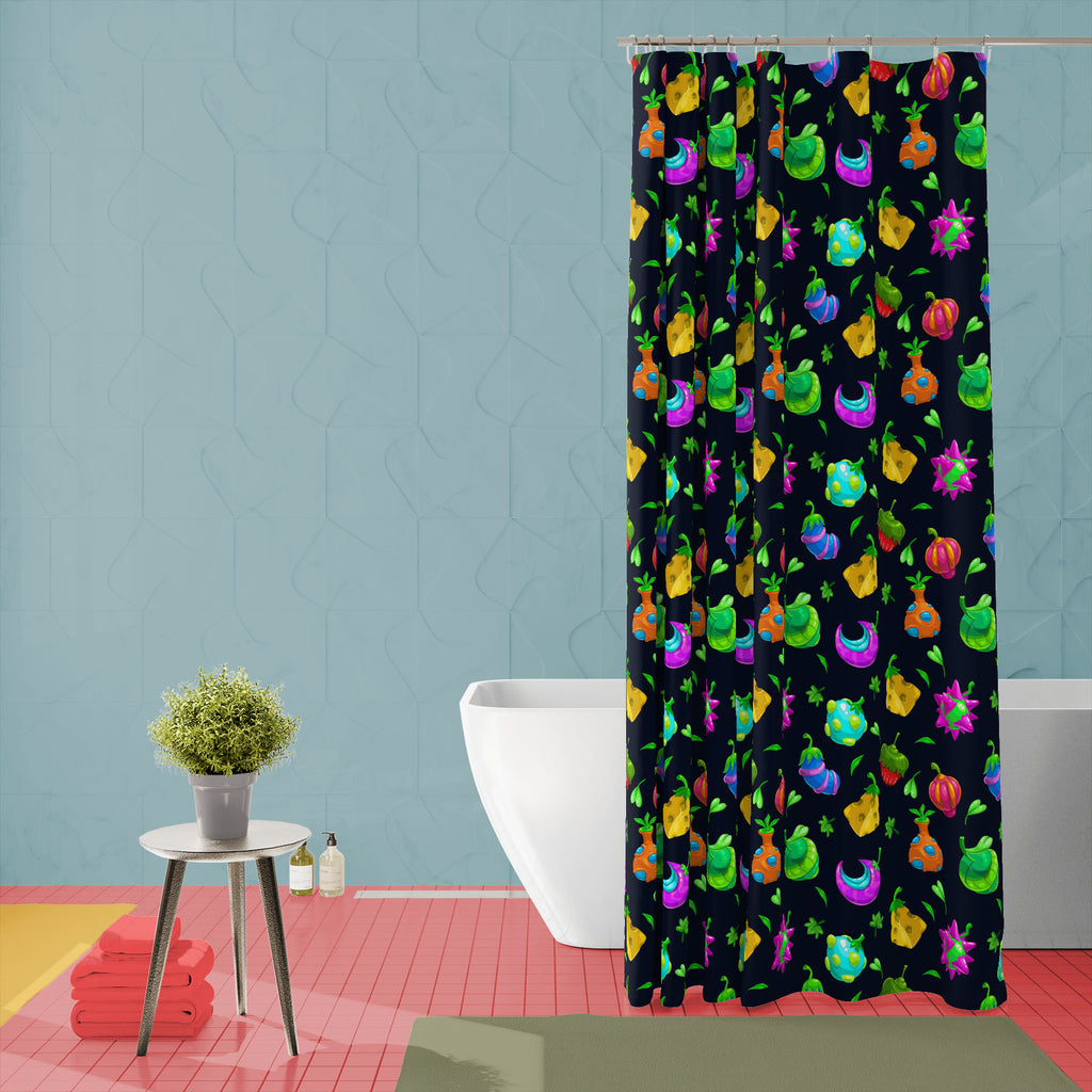 Funny Fruits Washable Waterproof Shower Curtain-Shower Curtains-CUR_SH_EL-IC 5007672 IC 5007672, Animated Cartoons, Art and Paintings, Caricature, Cartoons, Comics, Fantasy, Fruit and Vegetable, Fruits, Illustrations, Patterns, Signs, Signs and Symbols, Sports, Surrealism, Tropical, Vegetables, funny, washable, waterproof, shower, curtain, app, application, art, background, berries, bizarre, bright, cartoon, collection, color, colorful, comic, cool, design, elements, endless, fantastic, fun, game, garden, g